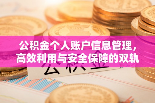 枞阳公积金个人账户信息管理，高效利用与安全保障的双轨并行